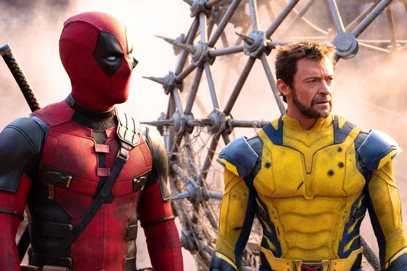 Ryan Reynolds i Hugh Jacksman jako Deadpool i Wolverine.