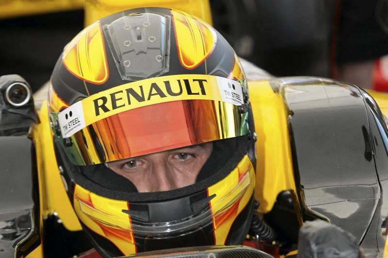 Robert Kubica podczas Renault F1 Team Show na torze samochodowym w Poznaniu