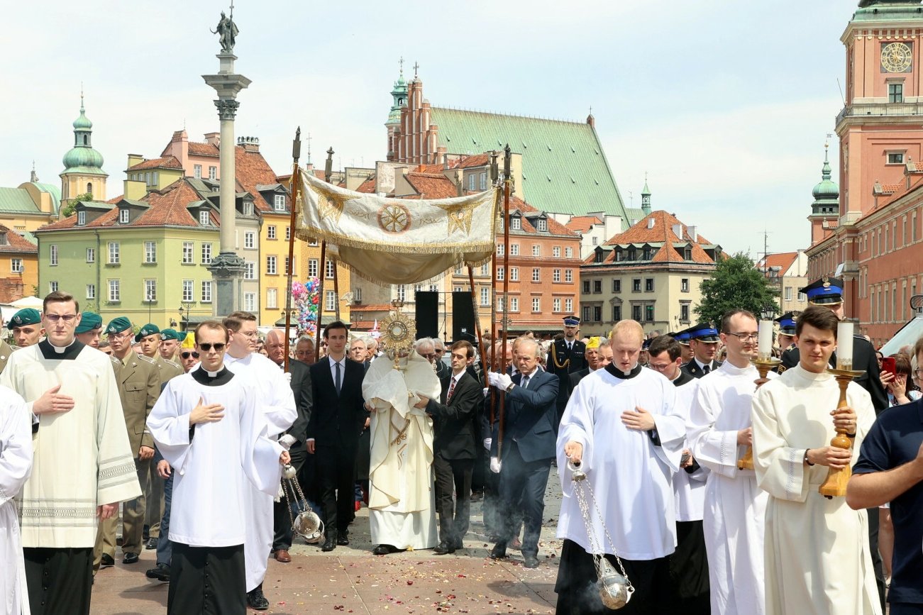Procesja w Boże Ciało.