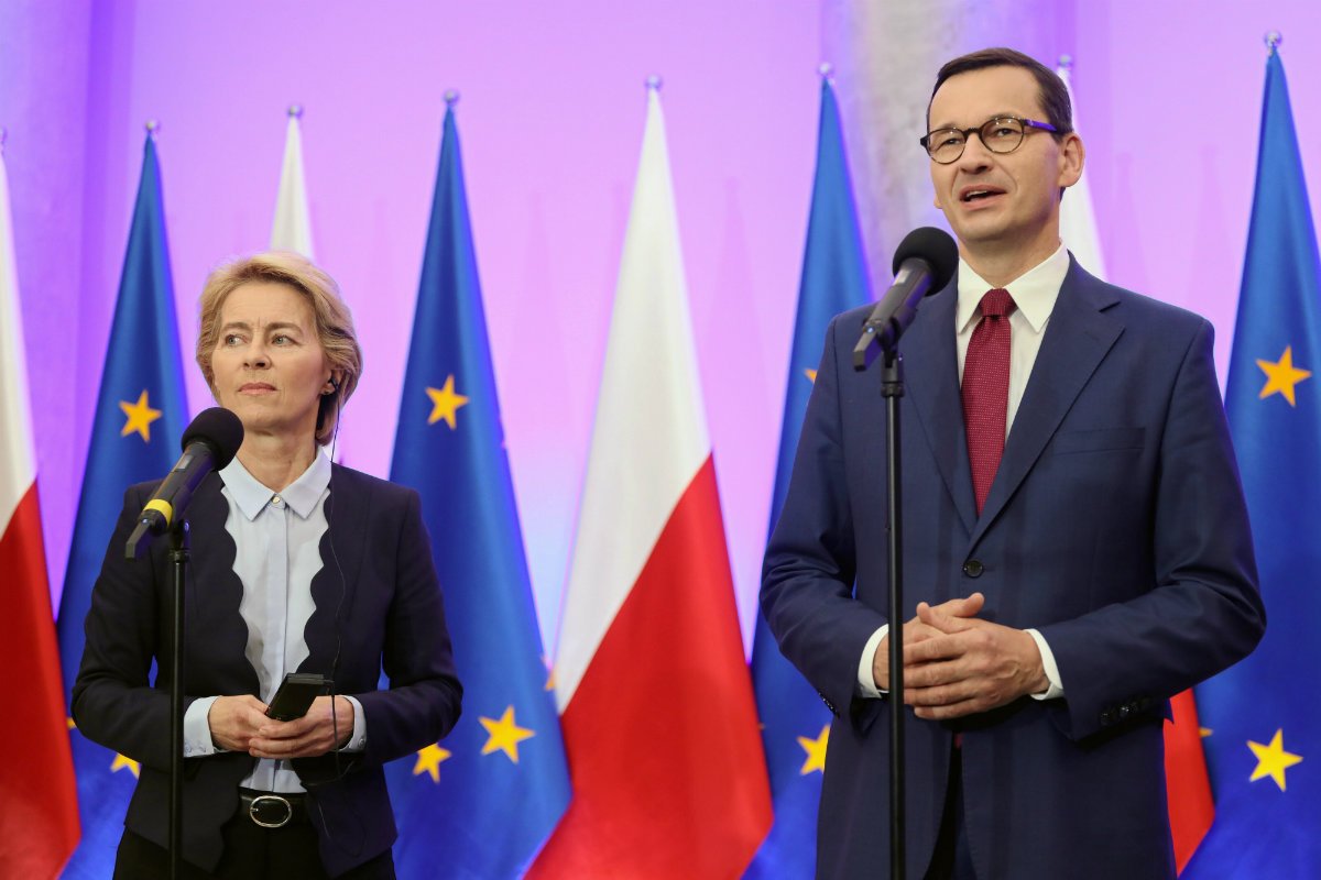 Mateusz Morawiecki zaczął briefing prasowy z Ursulą von der Leyen od stwierdzenia, że Polska ma już kandydatów na unijnych komisarzy.