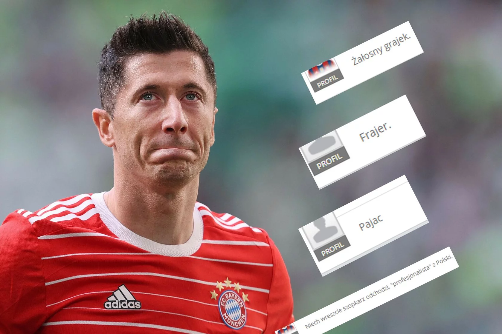 Tak pożegnali Roberta Lewandowskiego kibice Bayernu Monachium po odejściu do Barcelony.