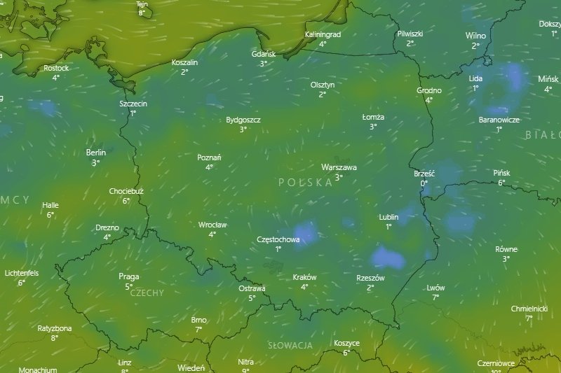 IMGW wydało ostrzeżenia pierwszego stopnia.