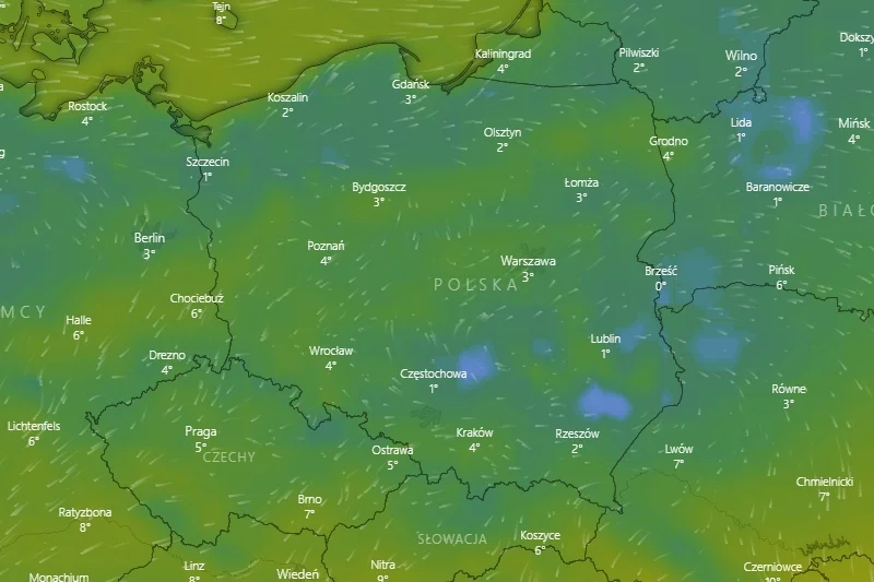 IMGW wydało ostrzeżenia pierwszego stopnia.
