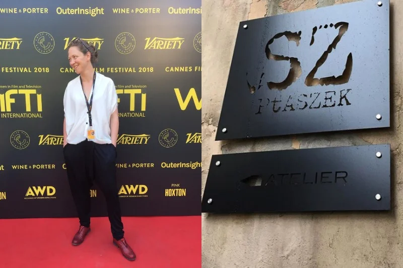 Olga Chajdas w Cannes w zestawieniu od stóp do głów polskiej projektantki Moniki Ptaszek