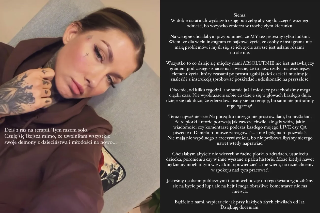 Deynn komentuje spekulacje o rozstaniu z Danielem. "Mega ciężki czas"