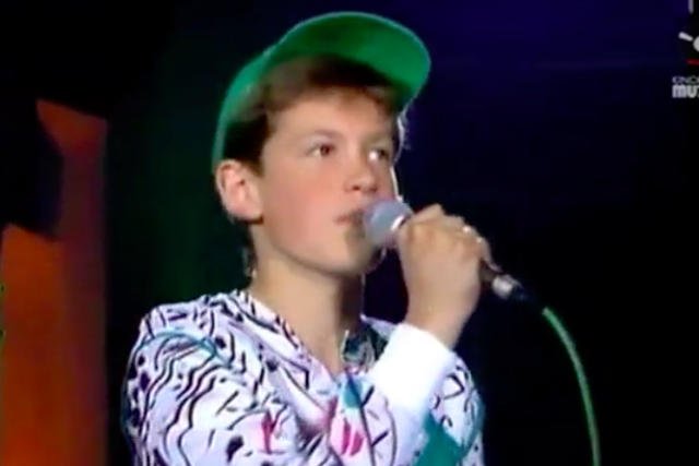 Młody Krzysztof Antkowiak.