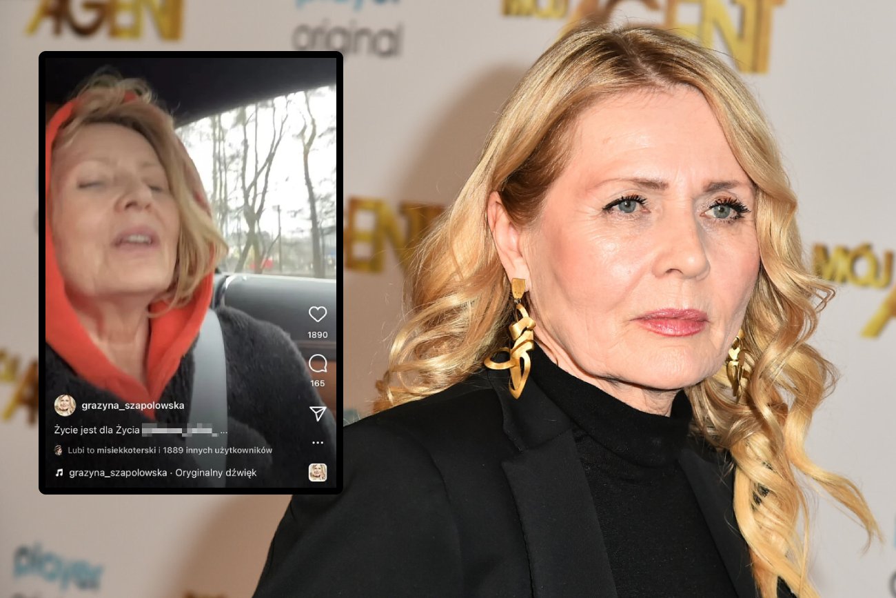 Grażyna Szapołowska nagrywała wideo podczas kierowania samochodem