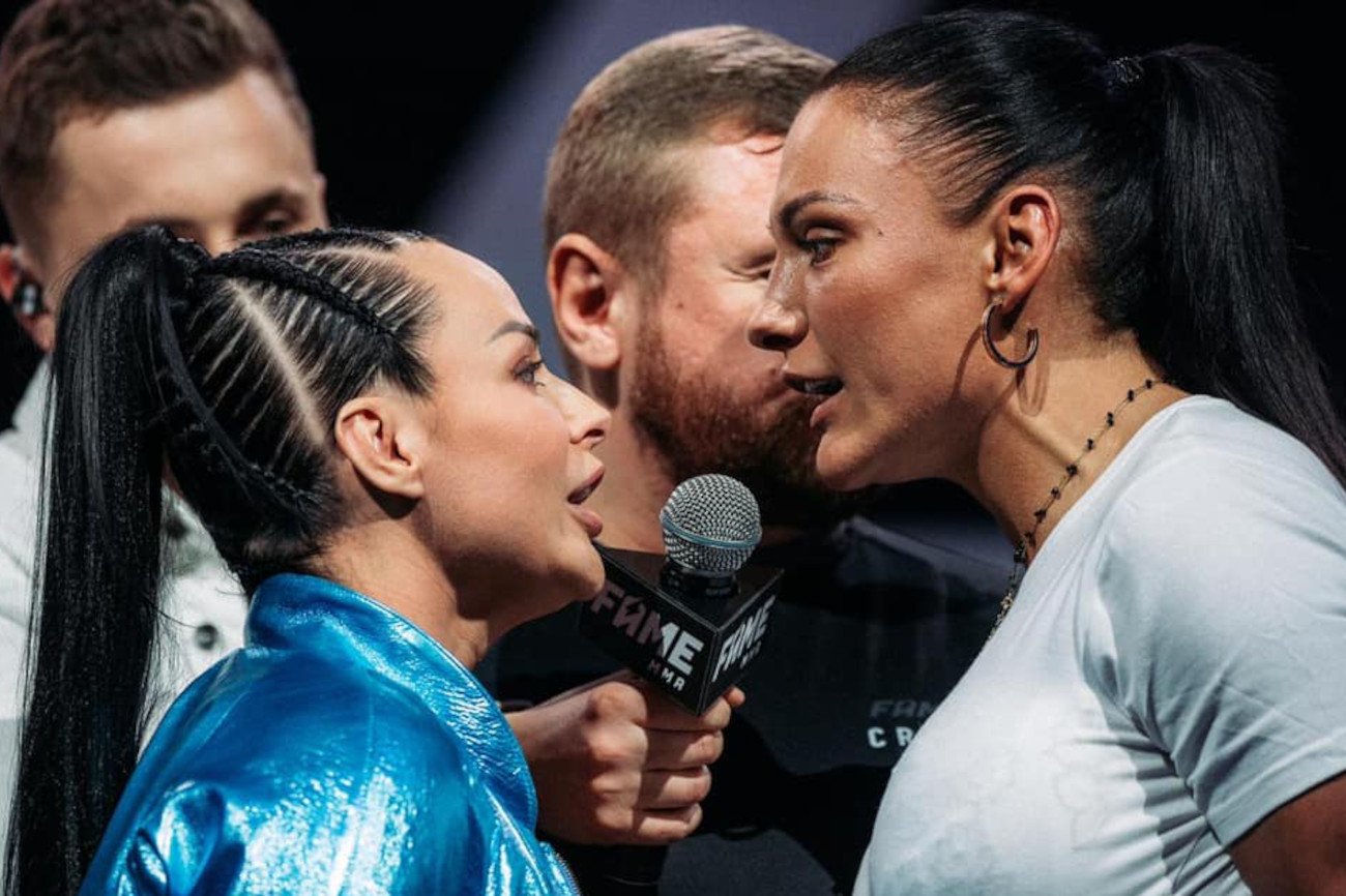 Kamila Wybrańczyk i Anna Andrzejewska miały sobie sporo do wyjaśnienia podczas konferencji przed galą FAME MMA.