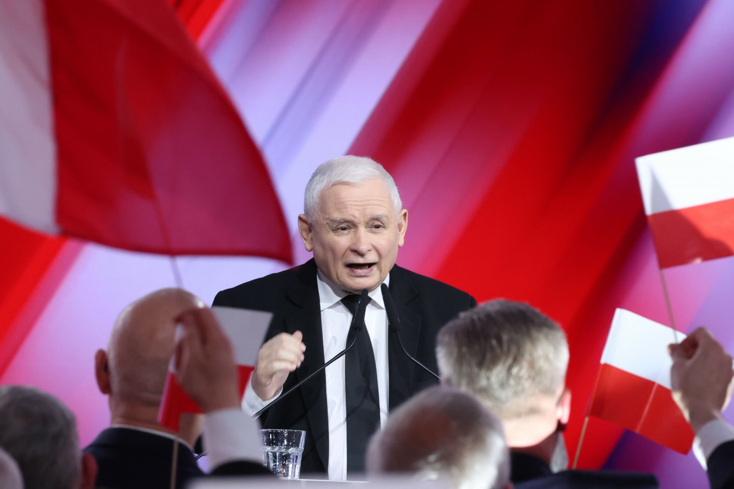 Jarosław Kaczyński na konwencji PiS.