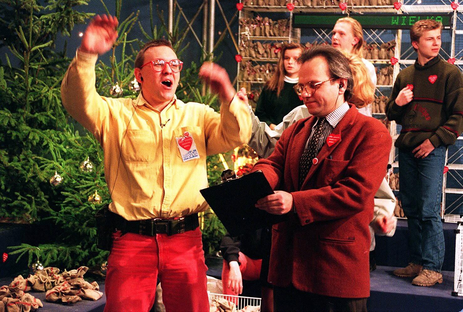 Walter Chełstowski jest jednym z założycieli Wielkiej Orkiestry Świątecznej Pomocy. Zdjęcie z Jurkiem Owsiakiem zostało zrobione w 1993 r.