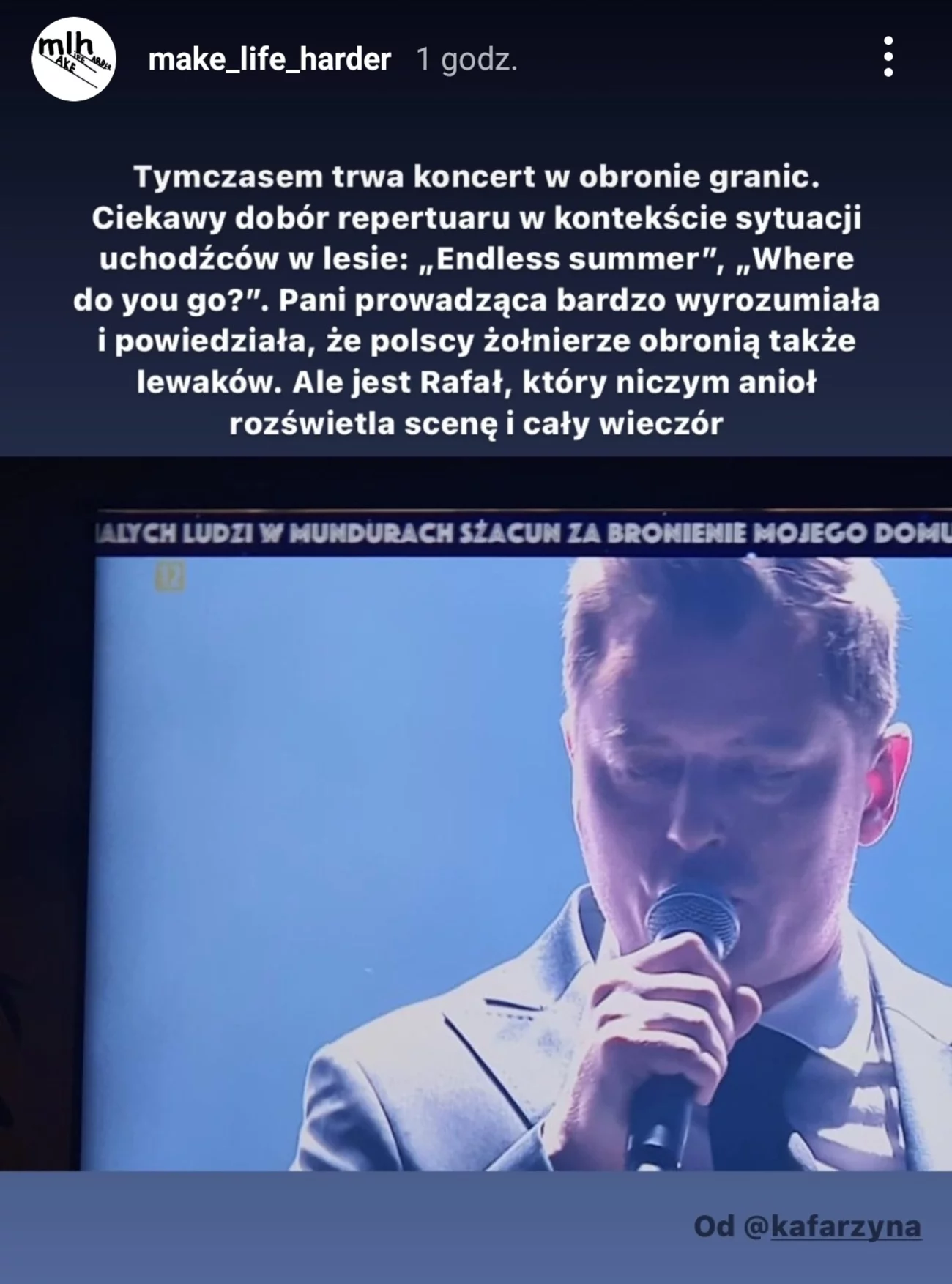 Krytyka koncertu TVP dla żołnierzy