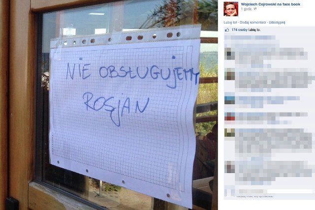 Wojciech Cejrowski polecił internautom restaurację, która nie obsługuje Rosjan