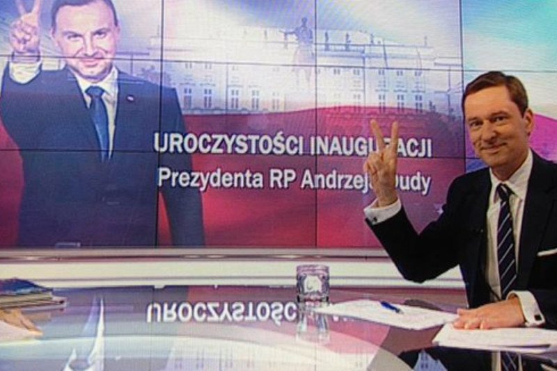 Ten gest Ziemca stał się przedmiotem złośliwego żartu.