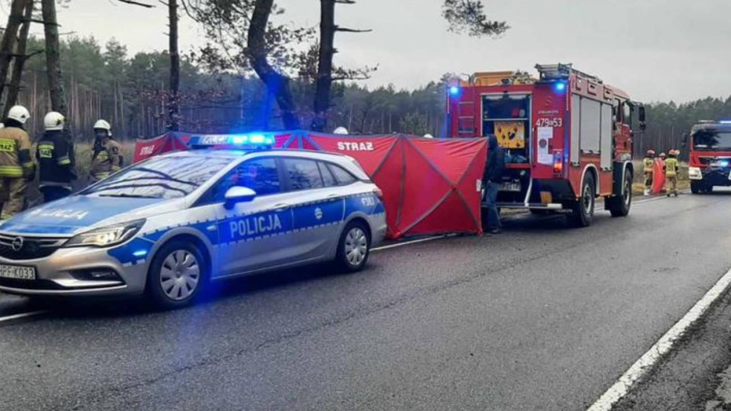 Anielin: śmiertelny wypadek. Zginął syn, ojciec jest ranny