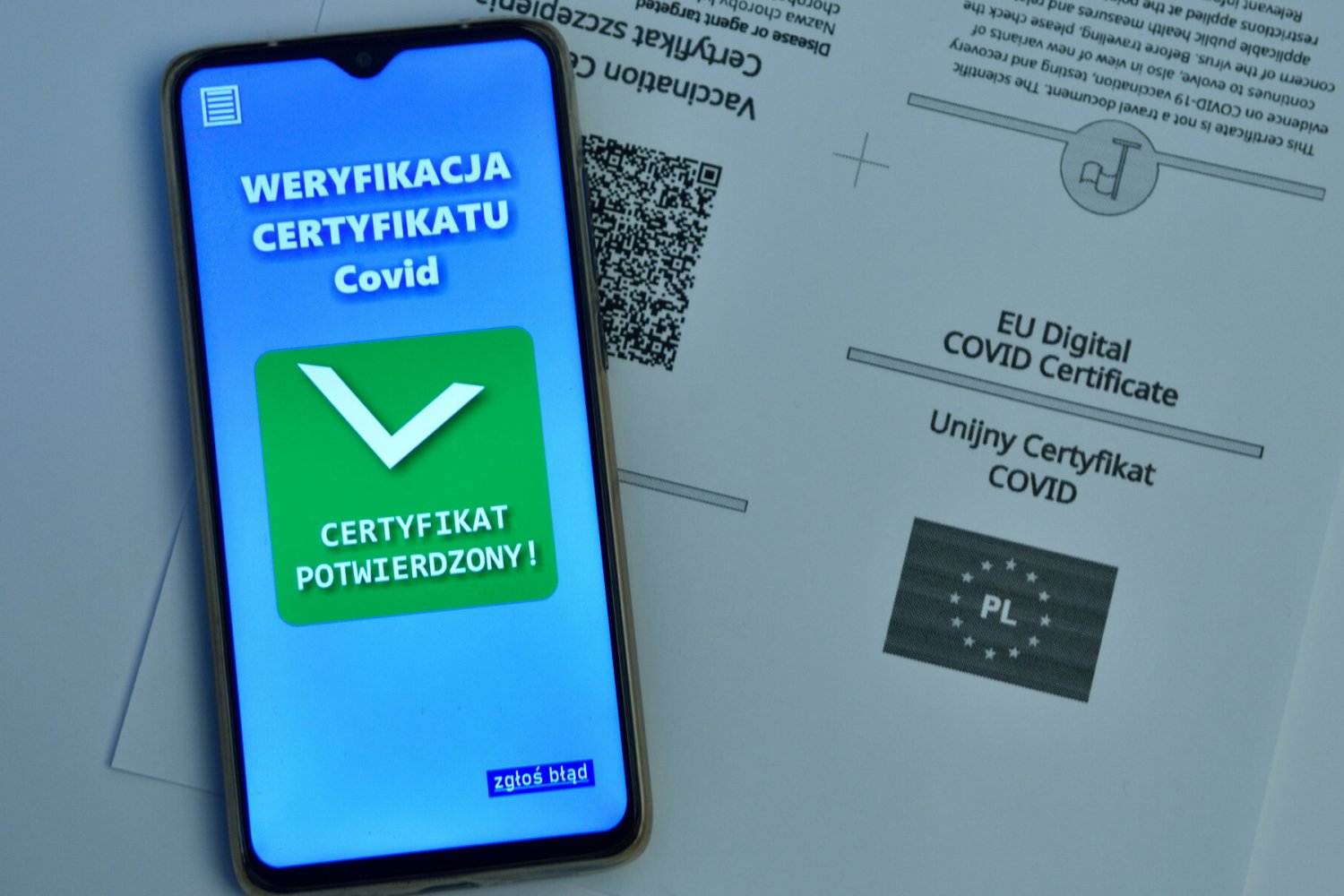 Certyfikat covidowy będzie miał krótszą ważność.