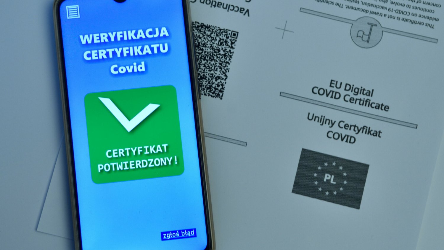 Certyfikat covidowy będzie miał krótszą ważność.