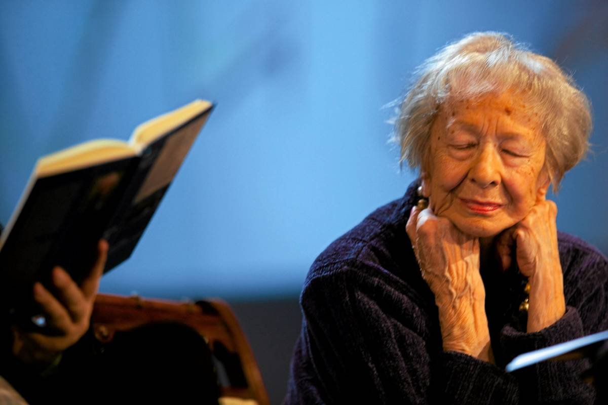 Październik 2009, Kraków. Wisława Szymborska podczas Festiwalu Literackiego im. Czesława Miłosza