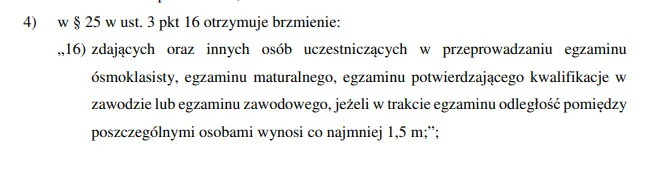 Rozporządzenie Rady Ministrów zmieniające rozporządzenie w sprawie ustanowienia określonych ograniczeń, nakazów
i zakazów w związku z wystąpieniem stanu epidemii.