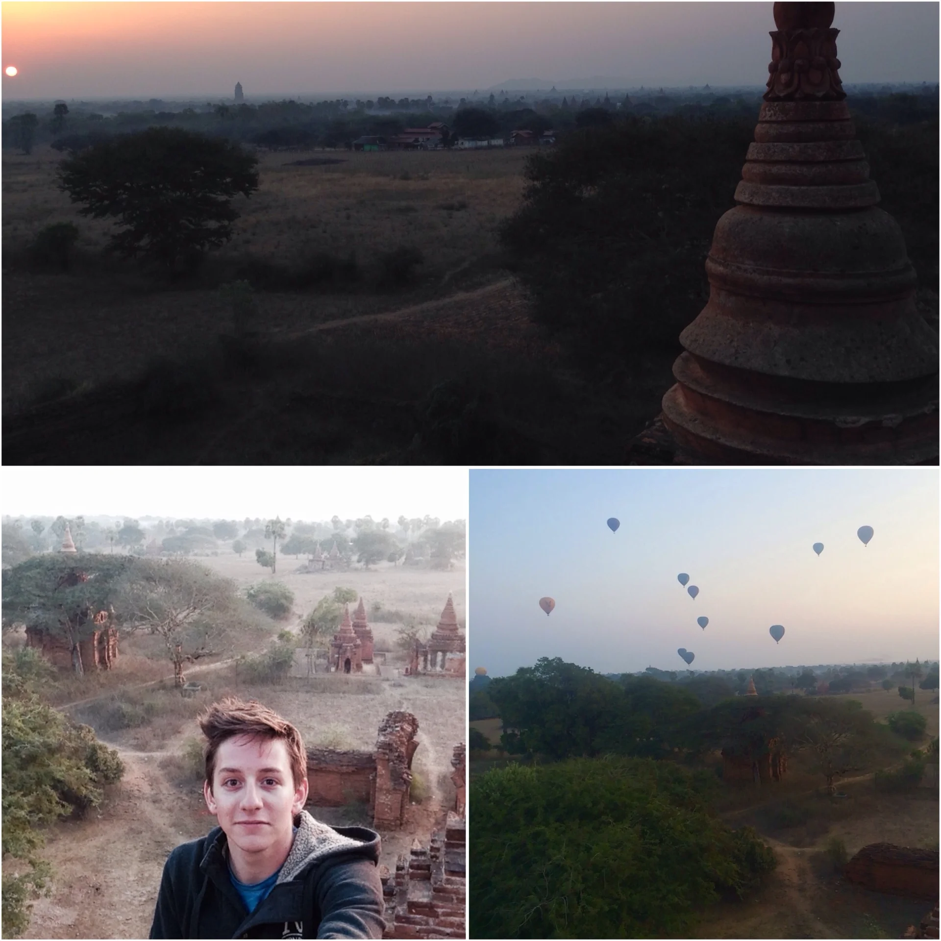 Wschód słońca nad Bagan/Birma