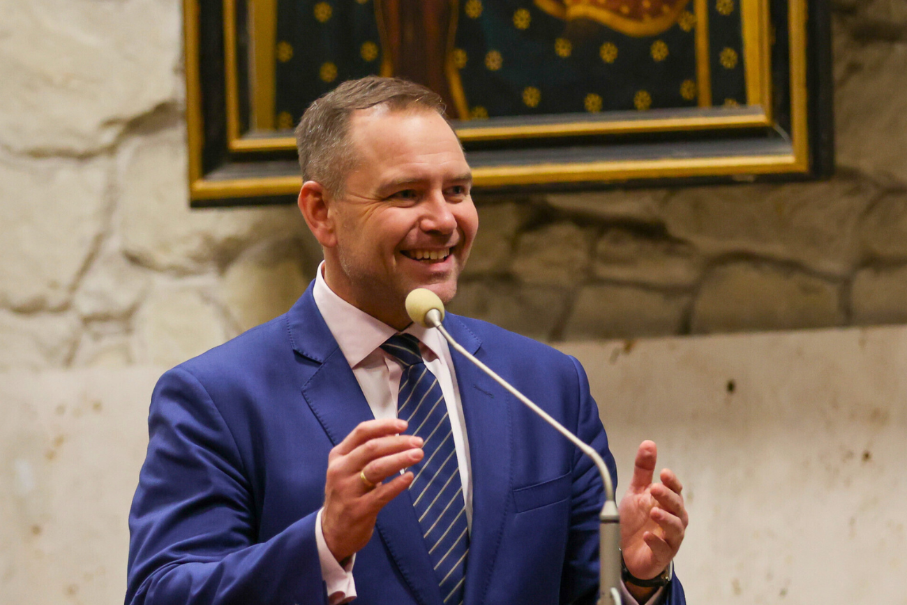 Jasna Góra: Karol Nawrocki z kibicami Karol Nawrocki na Jasnej Górze