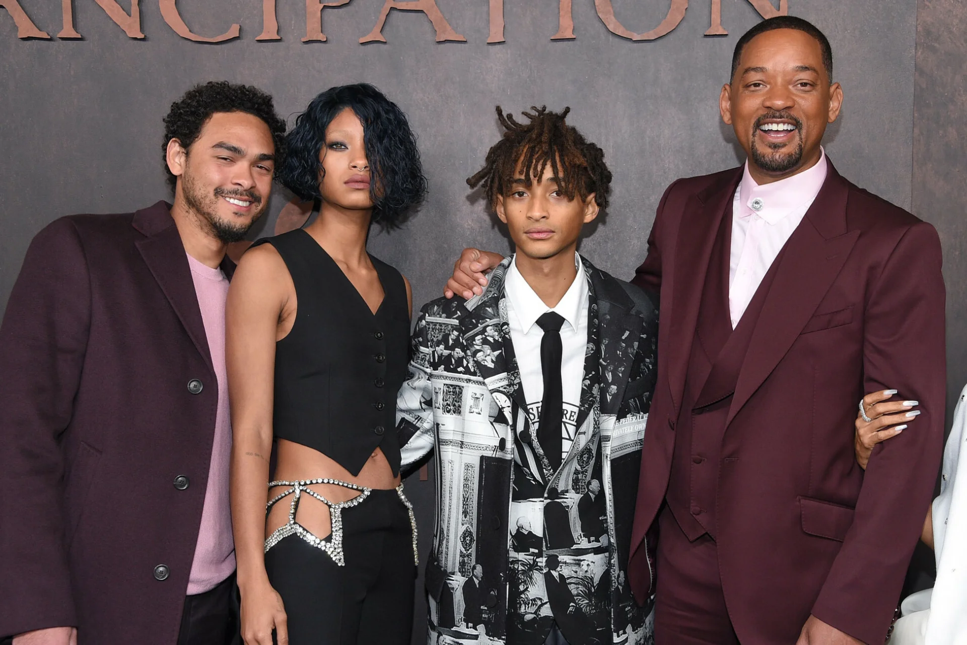 Will Smith, Trey Smith, Willow Smith, Jaden Smith
