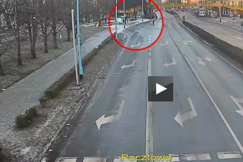 "Materiał z "bohaterskim"policjantem z Legnicy robi furorę w internecie.