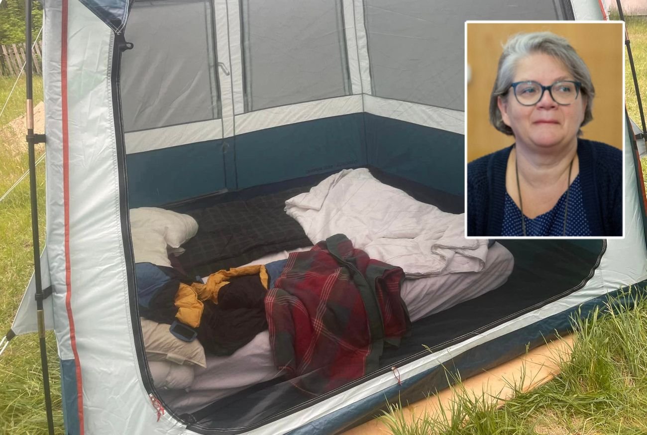 Dorota Zawadzka mieszka w namiocie.
