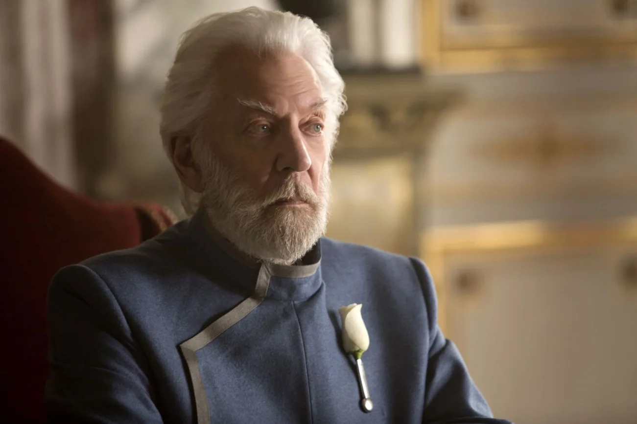 Donald Sutherland w filmie "Igrzyska śmierci".