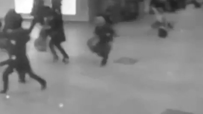 Lotnisko w Brukseli - zdjęcie z kamery przemysłowej