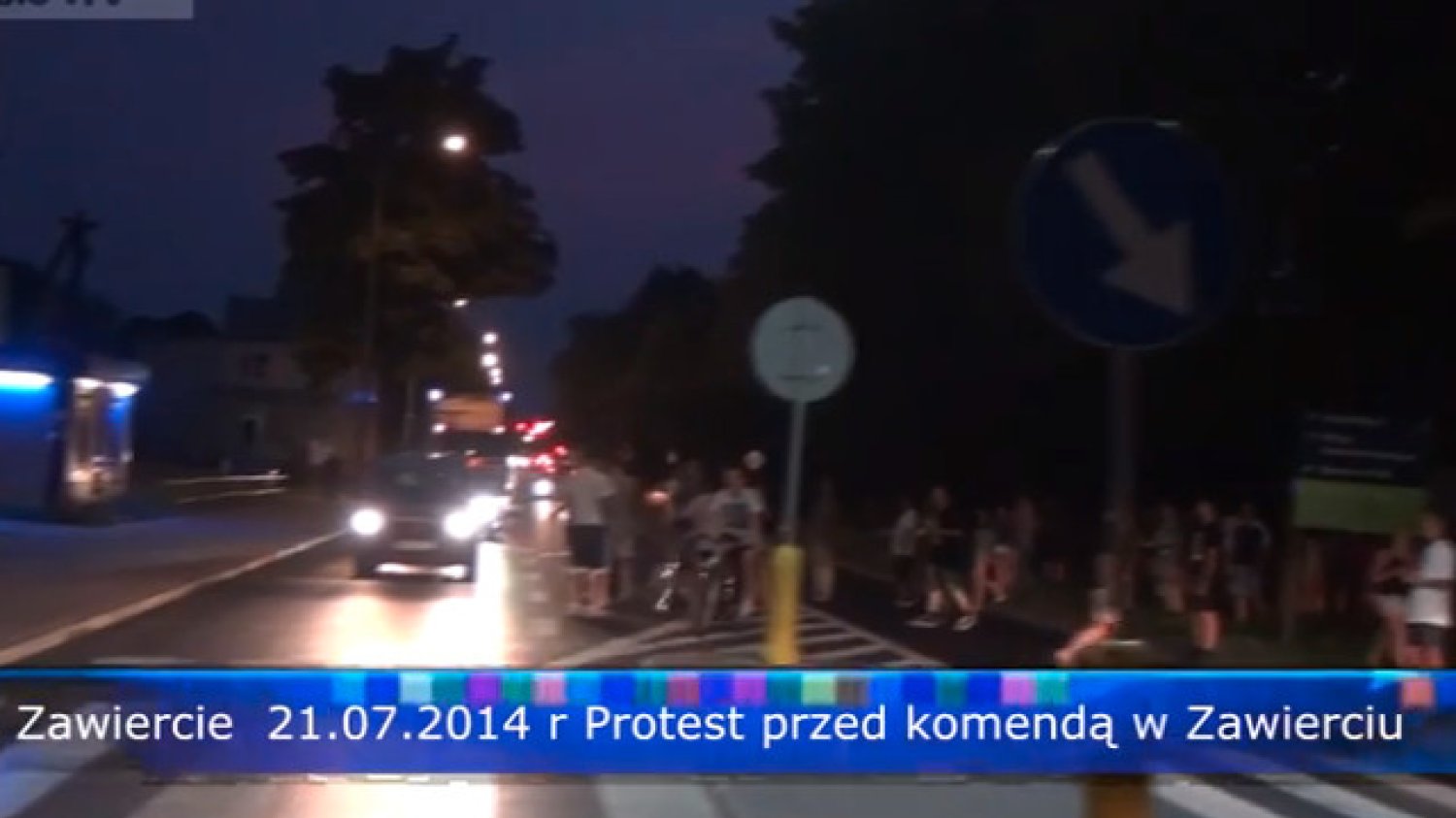 Przed komendą w Zawierciu protestowali znajomi zmarłego 21-latka. Doszło do zamieszek