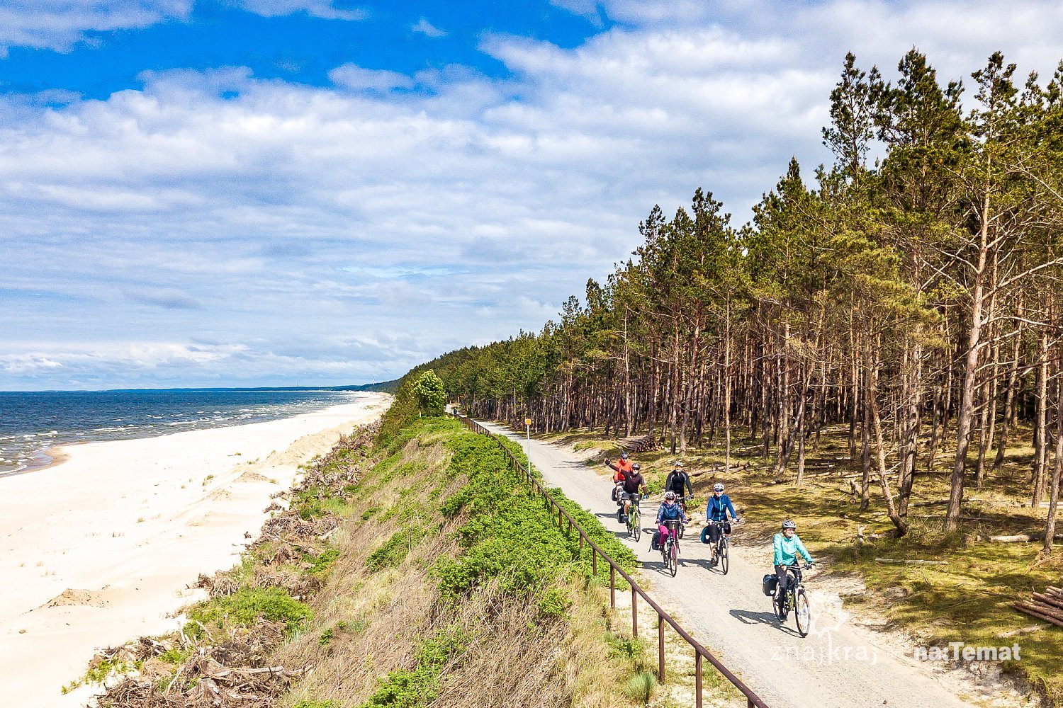 Szlak rowerowy R10 na Mierzei Wiślanej