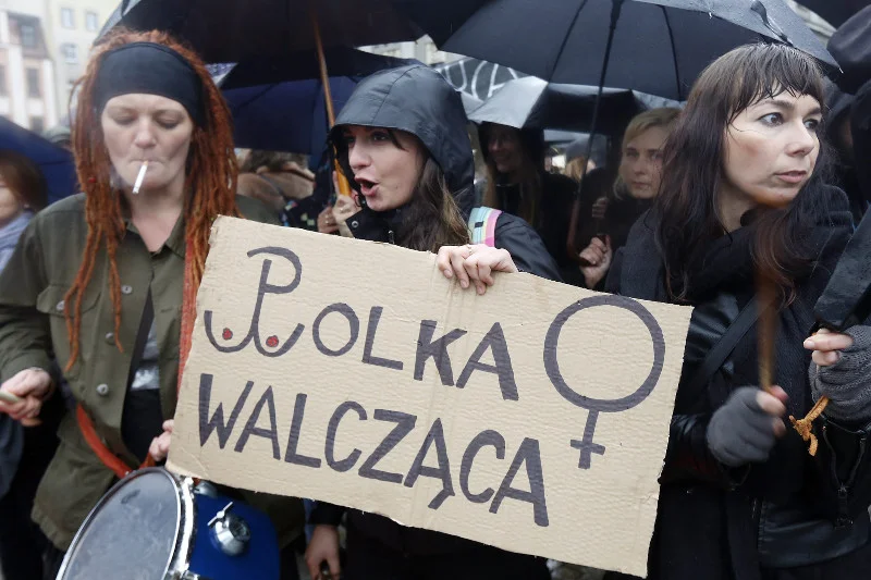 Demonstracja w ramach Strajku Kobiet w Katowicach