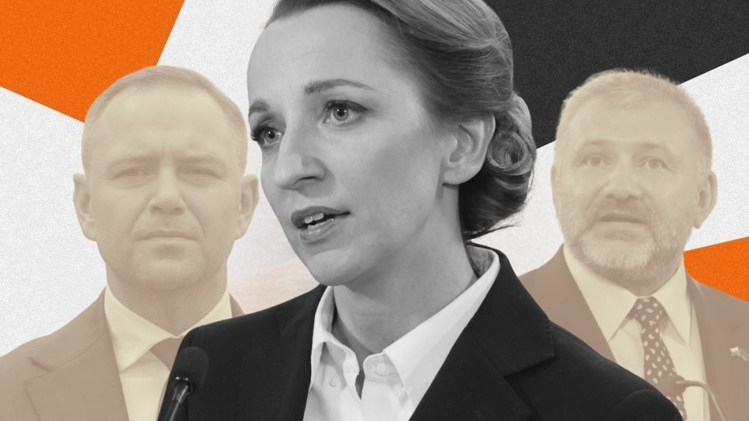 Prezydent Karol Nawrocki, mecenas Sylwia Gregorczyk-Abram, minister sprawiedliwości Waldemar Żurek Prezydent Karol Nawrocki, mecenas Sylwia Gregorczyk-Abram, minister sprawiedliwości Waldemar Żurek