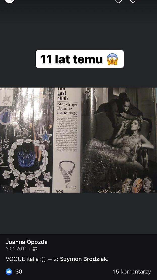 Joanna Opozda wzięła udział w sesji zdjęciowej dla włoskiej edycji "Vogue".