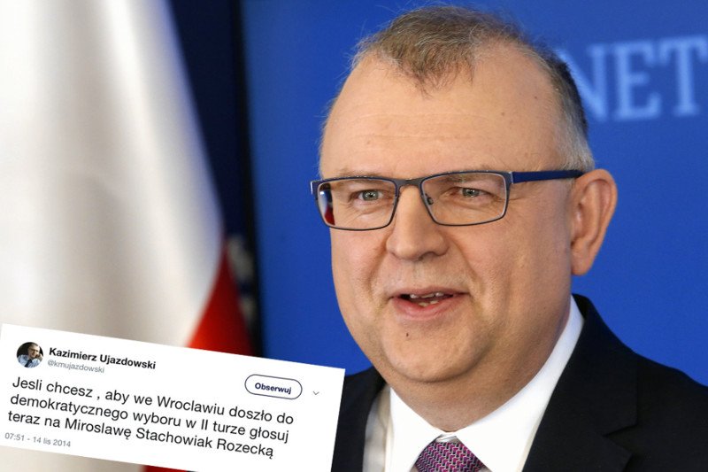 Nowy kandydat PO na prezydenta Wrocławia skasował niewygodny tweet z przeszłości.