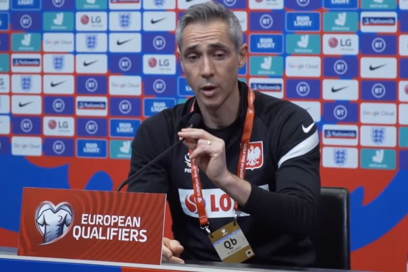 Paulo Sousa spotkał się z dziennikarzami przed szlagierowym meczem z Anglią