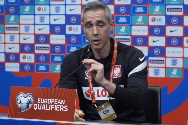 Paulo Sousa spotkał się z dziennikarzami przed szlagierowym meczem z Anglią