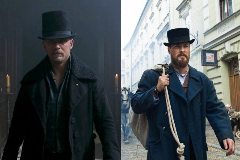 Strój, sposób bycia i historia postaci granej przez Pawła Małaszyńskiego dziwnie przypomina tę znaną z serialu "Taboo".