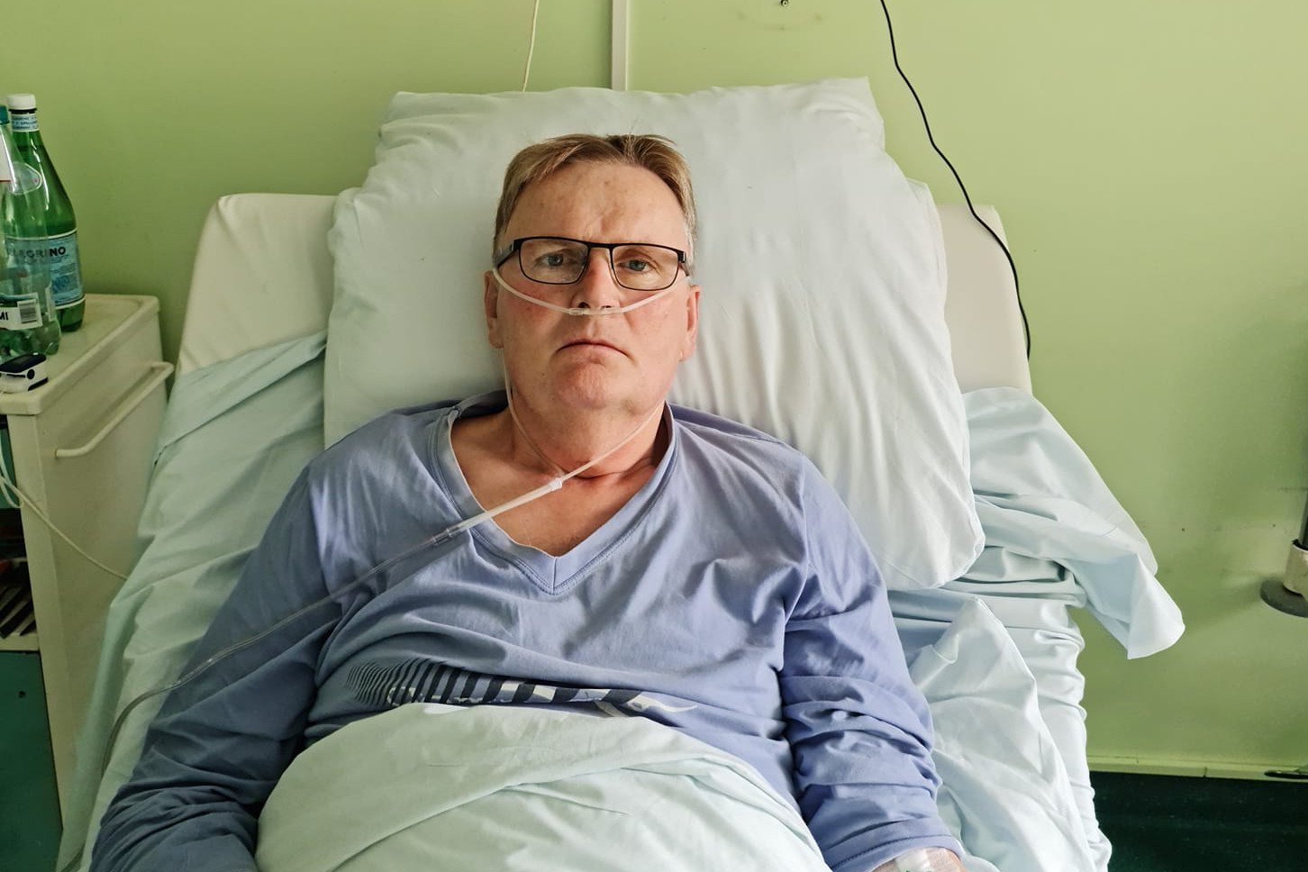 Waldemar Bonkowski pokazał zdjęcie ze szpitala.