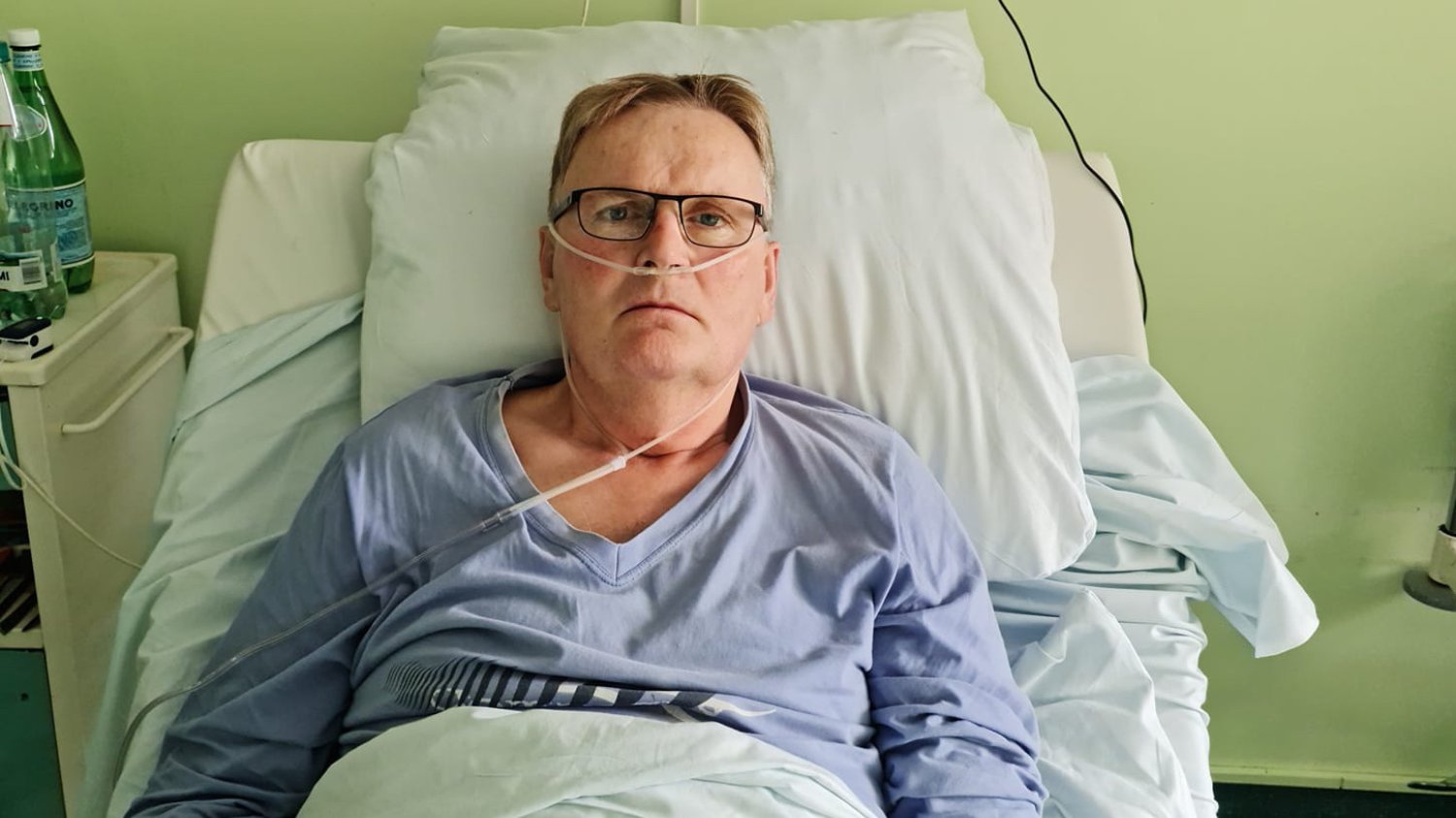 Waldemar Bonkowski pokazał zdjęcie ze szpitala.