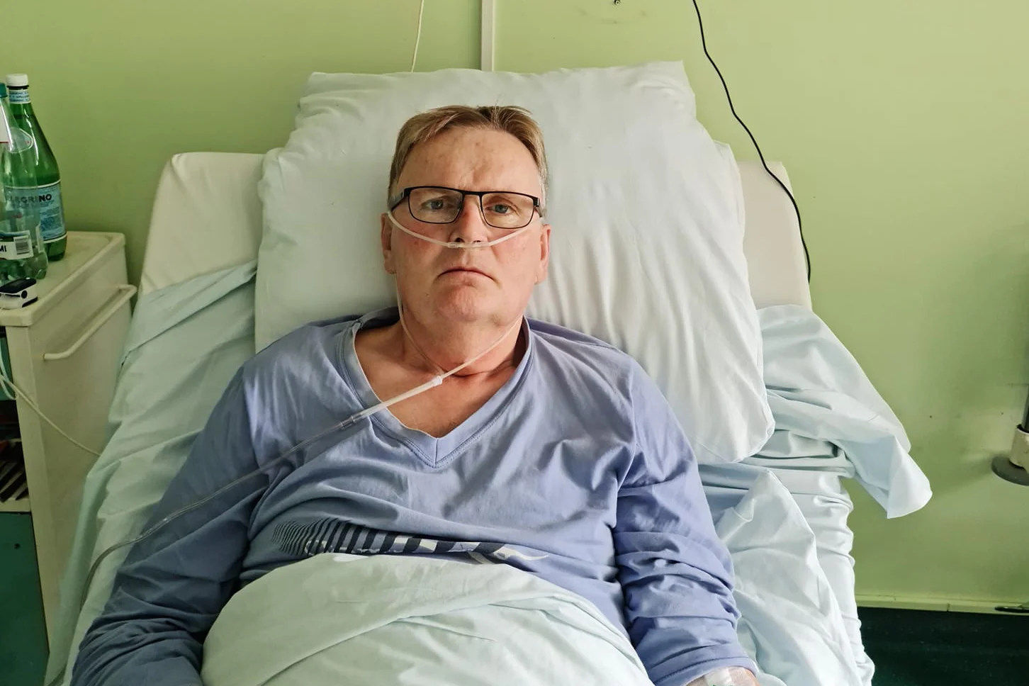 Waldemar Bonkowski pokazał zdjęcie ze szpitala.