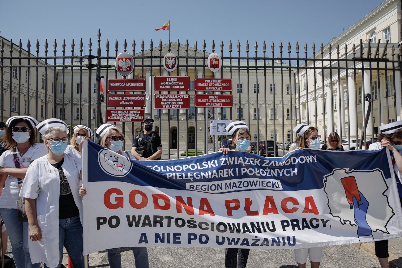 Strajk pielęganiarek.
