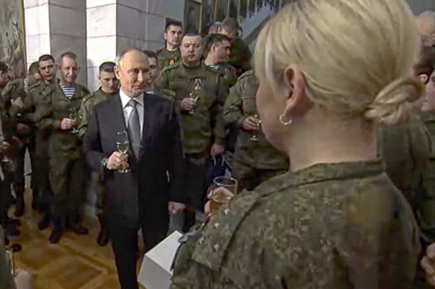 Władimir Putin podczas przemówienia na Nowy Rok