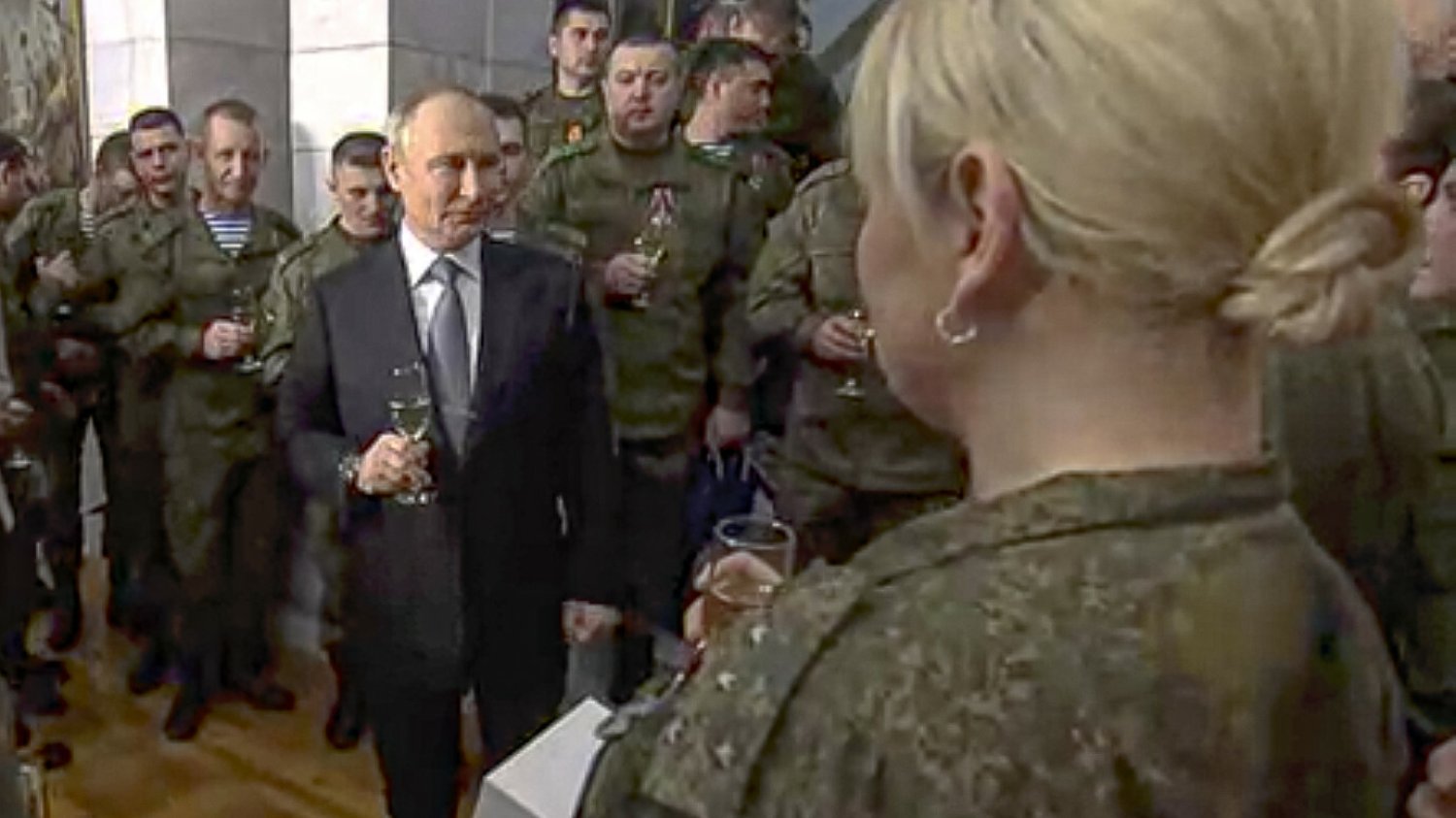 Władimir Putin podczas przemówienia na Nowy Rok