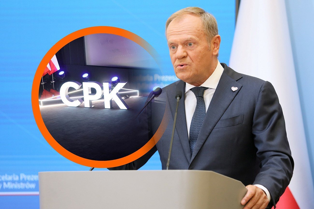 Tusk w sprawie CPK. Mówił o "centralnym lotnisku w Baranowie"
