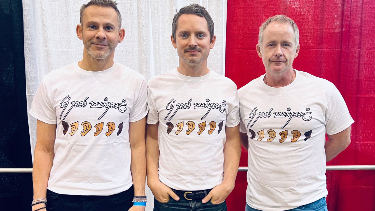 Dominic Monaghan, Elijah Wood i Billy Boydz "Władcy Pierścieni" potępiły rasizm na "Pierscienie Władzy" Dominic Monaghan, Elijah Wood i Billy Boyd