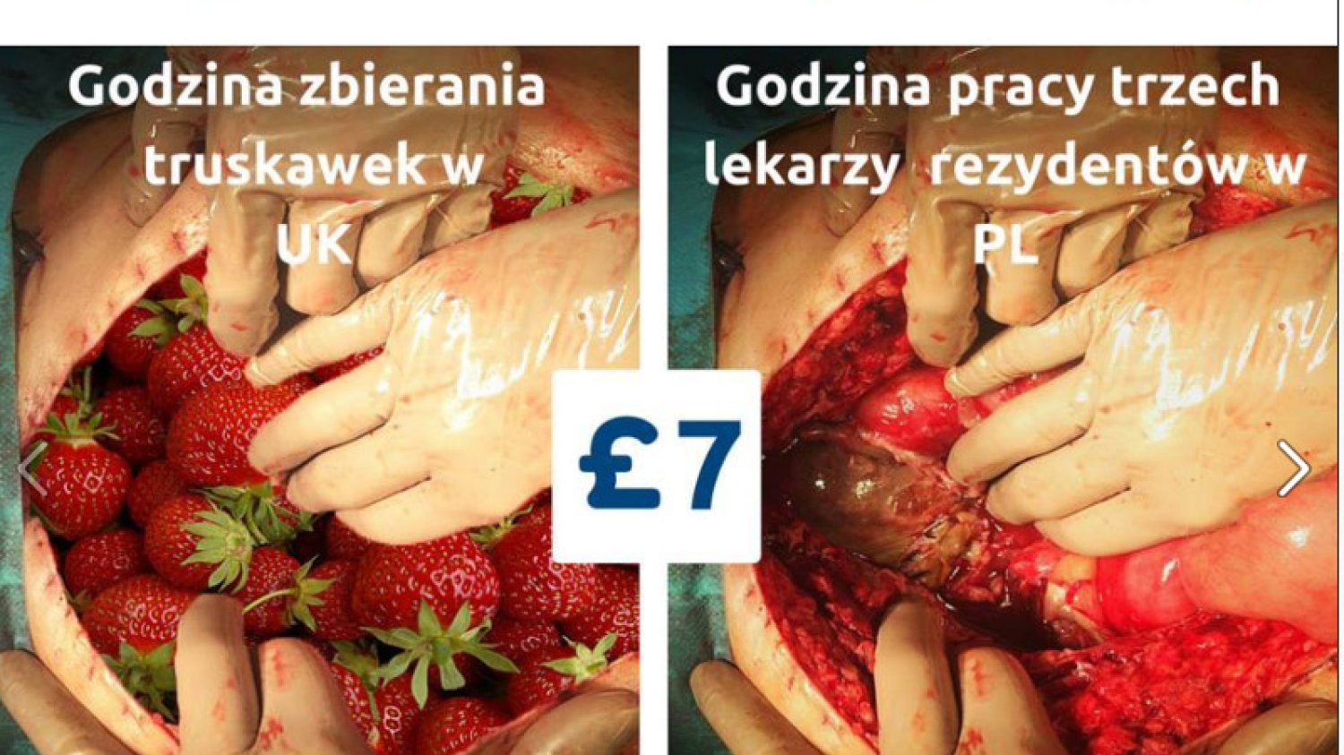 Lekarze rezydenci wymownie pokazują dlaczego decydują się na emigracje zarobkową.