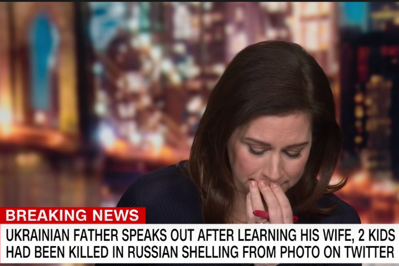 Dziennikarka CNN płakała na wizji. Mężczyzna mówił o śmierci rodziny