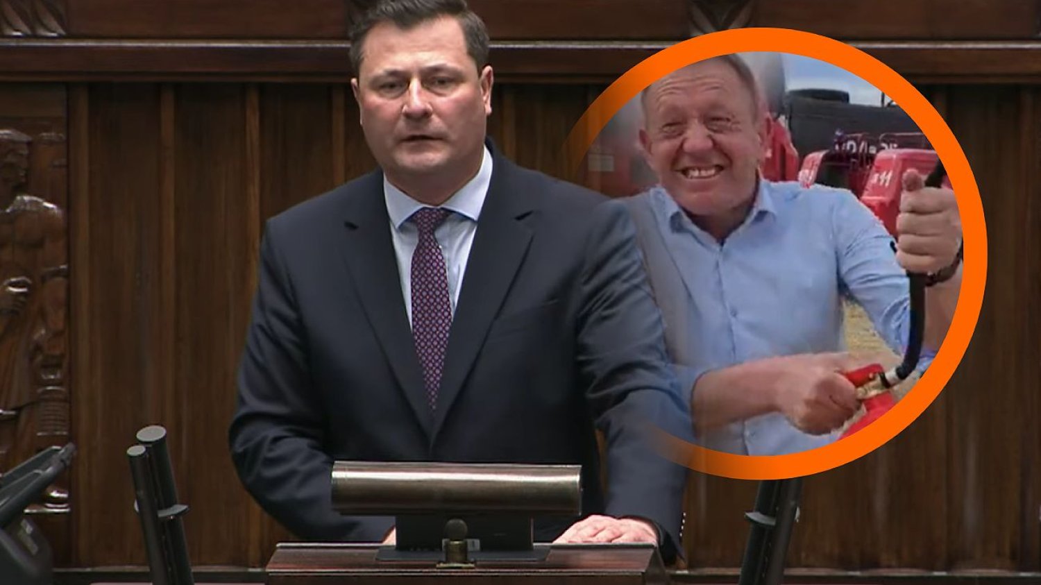 Krzysztof Paszyk z PSL-TD i Robert Telus z PiS