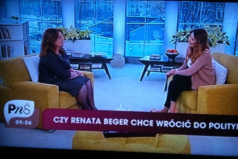 Renata Beger nie wyklucza powrotu do polityki.